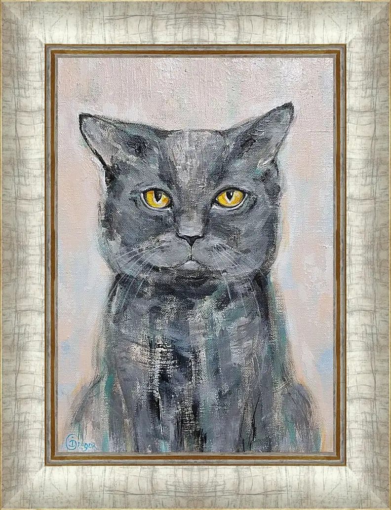Картина в раме - Котик 1