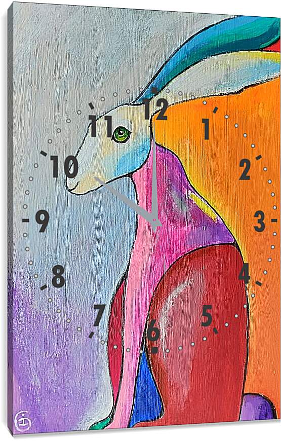 Часы картина - Кролик 1