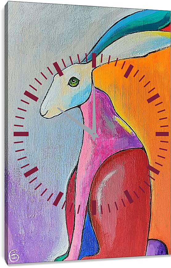 Часы картина - Кролик 1