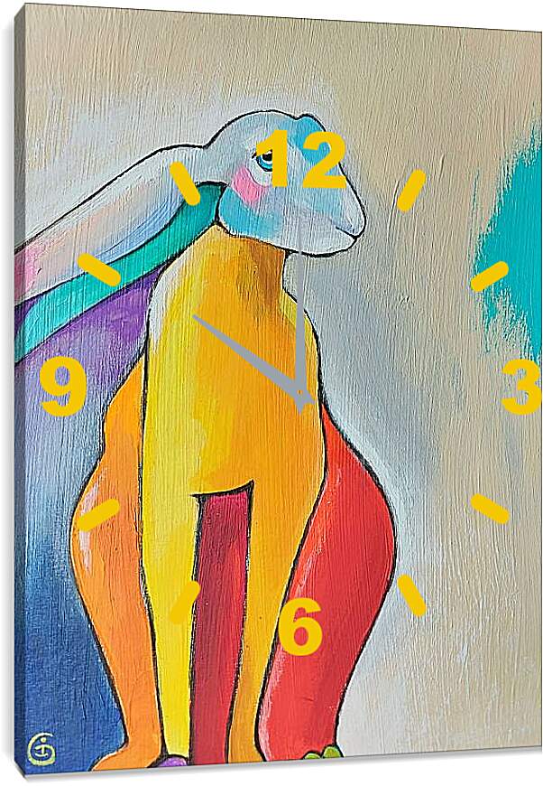 Часы картина - Кролик 2