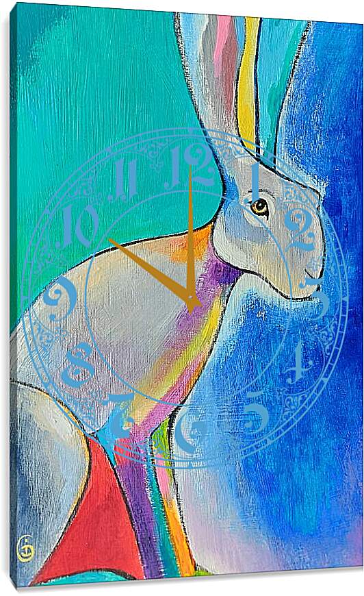Часы картина - Кролик 3