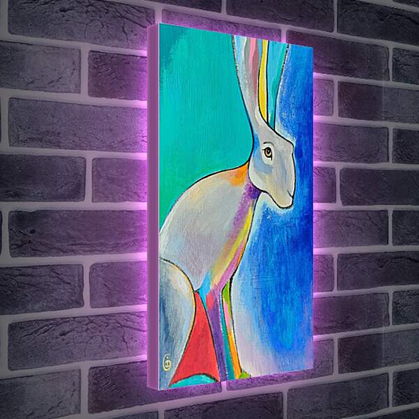 Лайтбокс световая панель - Кролик 3