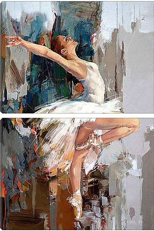Модульная картина - Красивая балерина