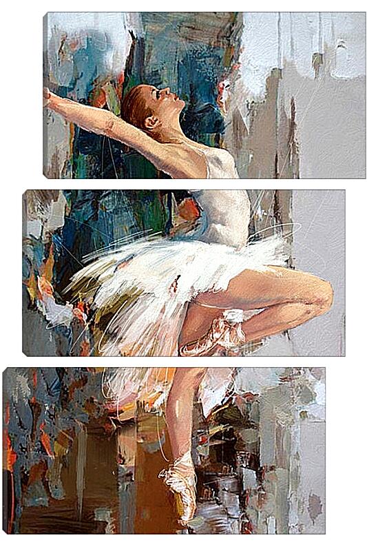 Модульная картина - Красивая балерина