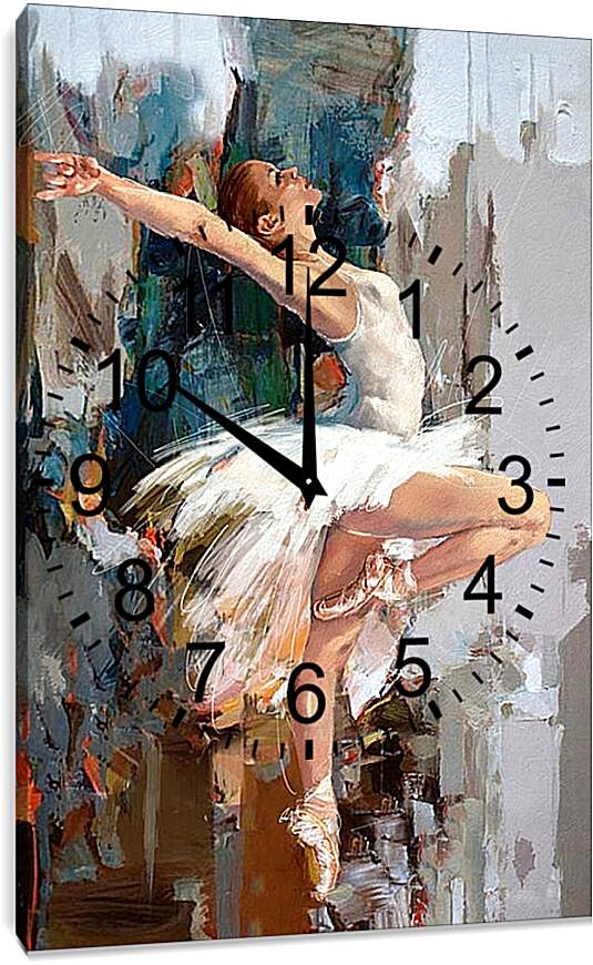 Часы картина - Красивая балерина