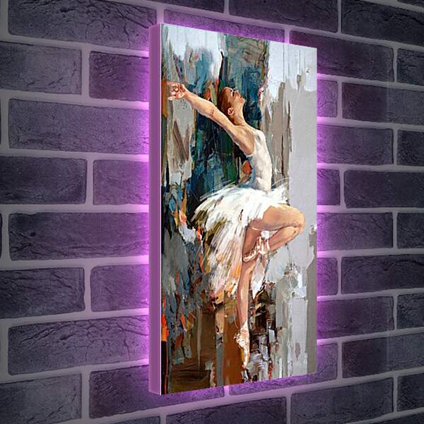 Лайтбокс световая панель - Красивая балерина