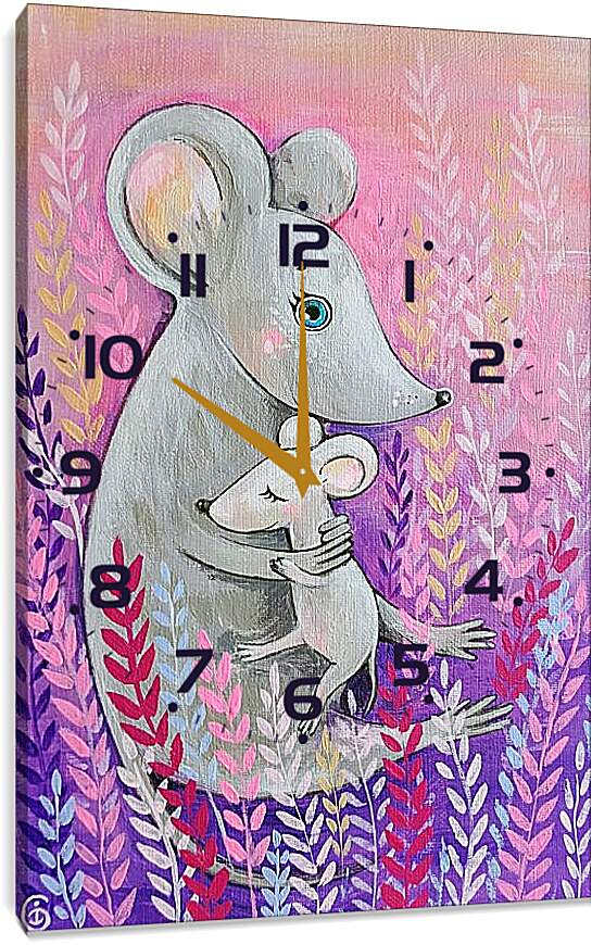 Часы картина - Мышка