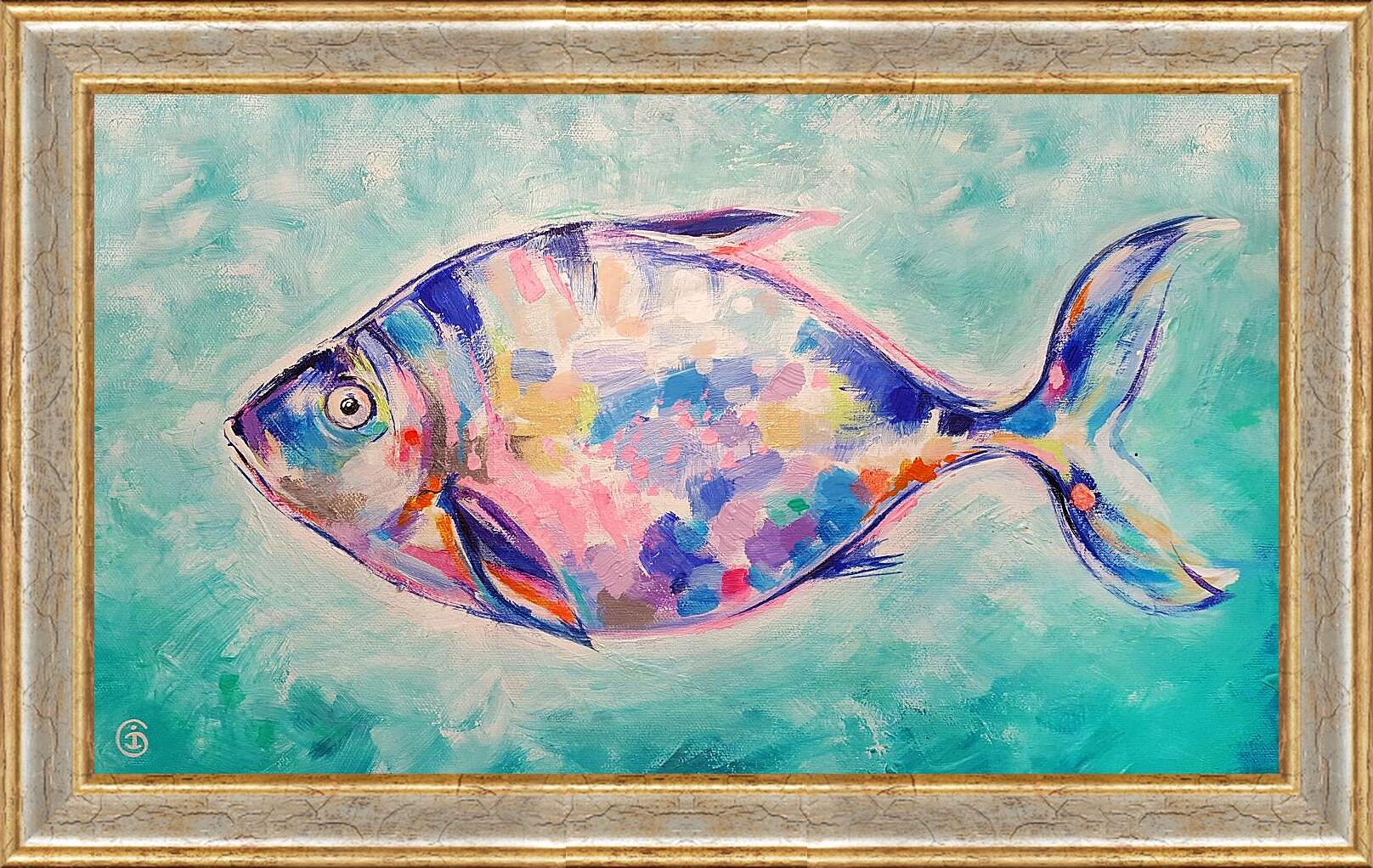 Картина в раме - Рыба 1