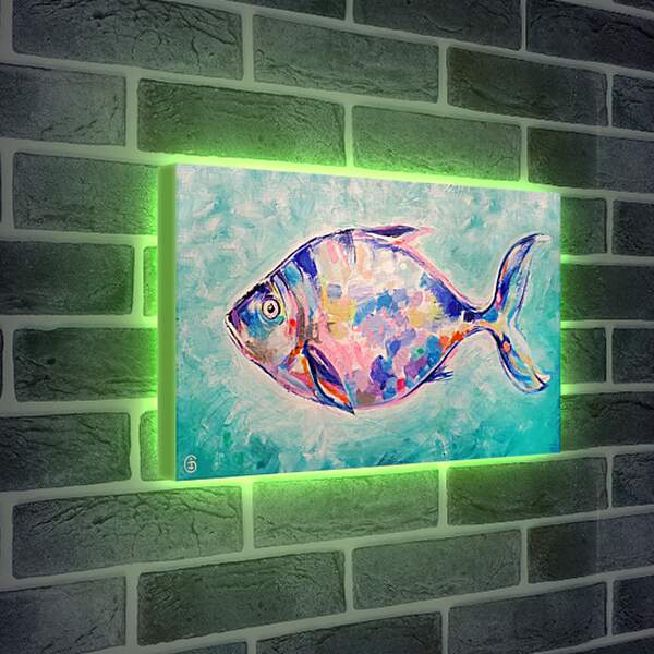 Лайтбокс световая панель - Рыба 1