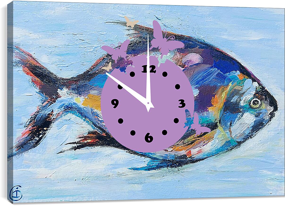 Часы картина - Рыба 2