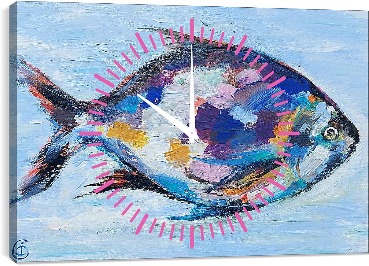 Часы картина - Рыба 2
