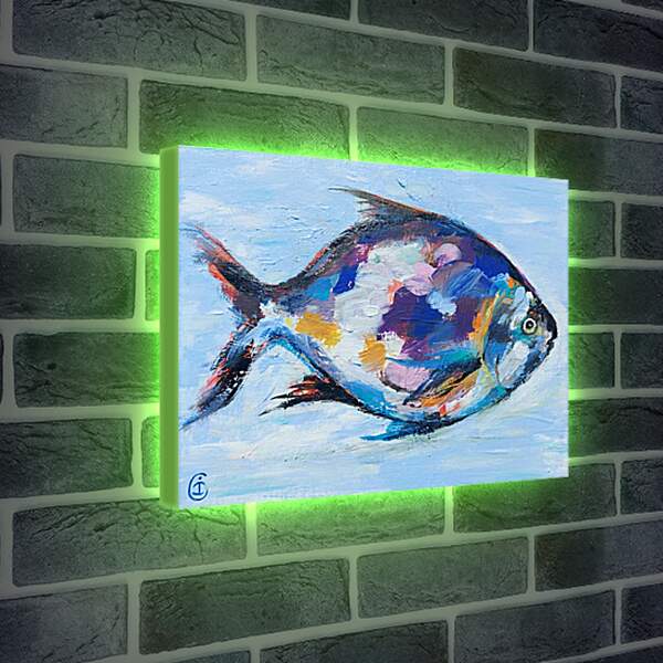 Лайтбокс световая панель - Рыба 2