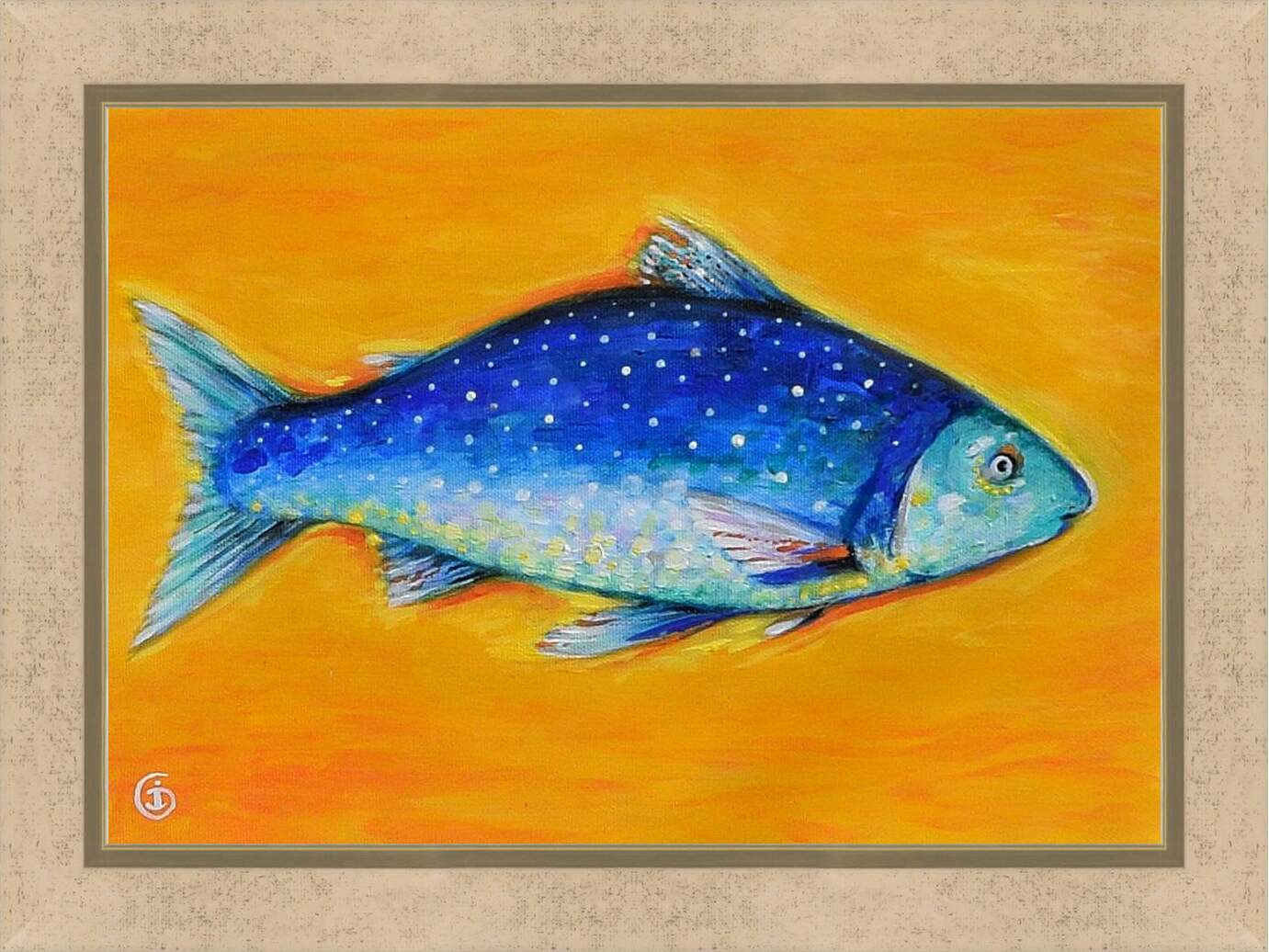 Картина в раме - Рыба 3