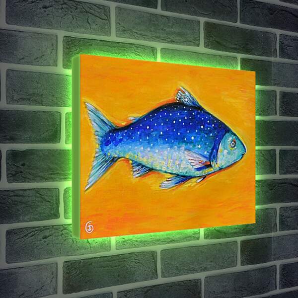 Лайтбокс световая панель - Рыба 3