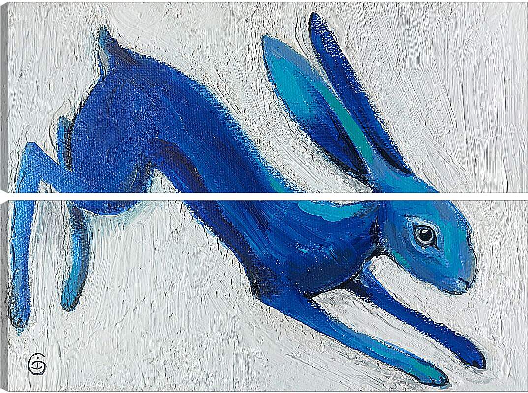 Модульная картина - Синий кролик