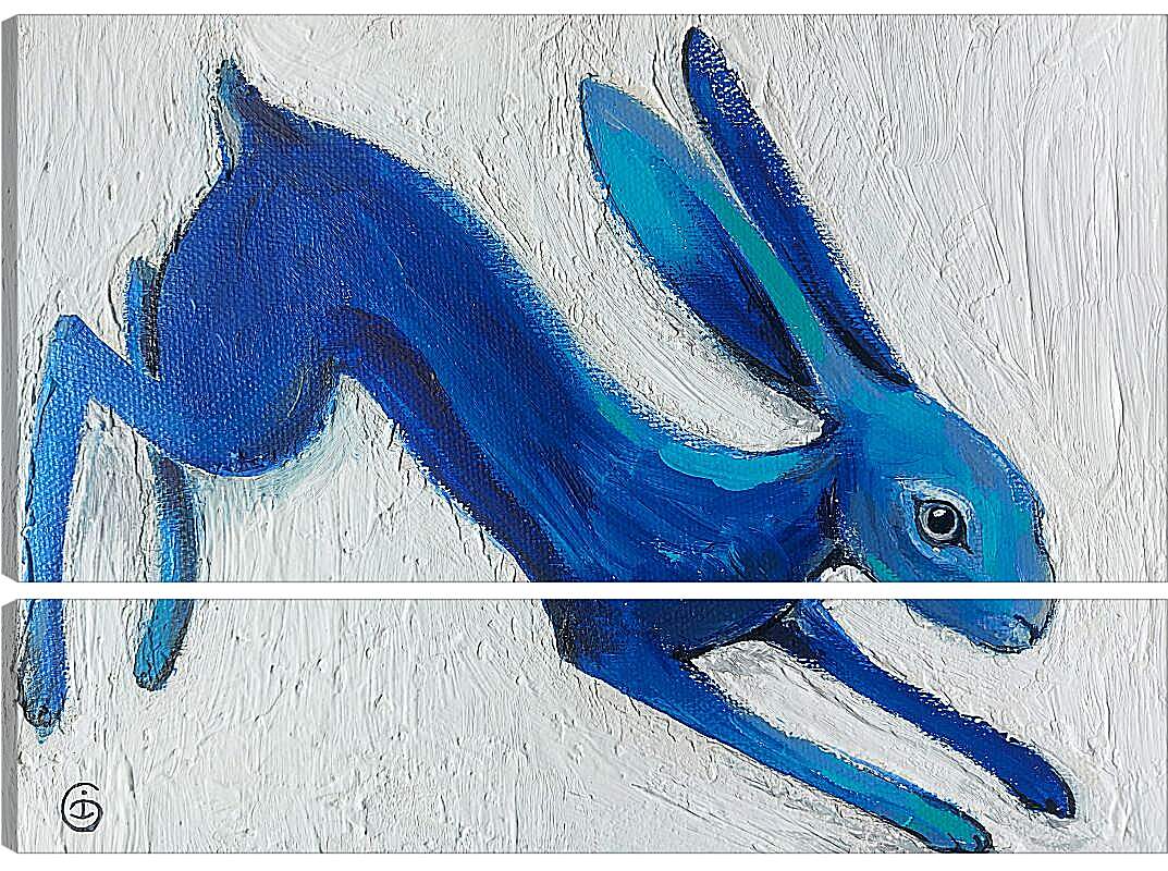 Модульная картина - Синий кролик