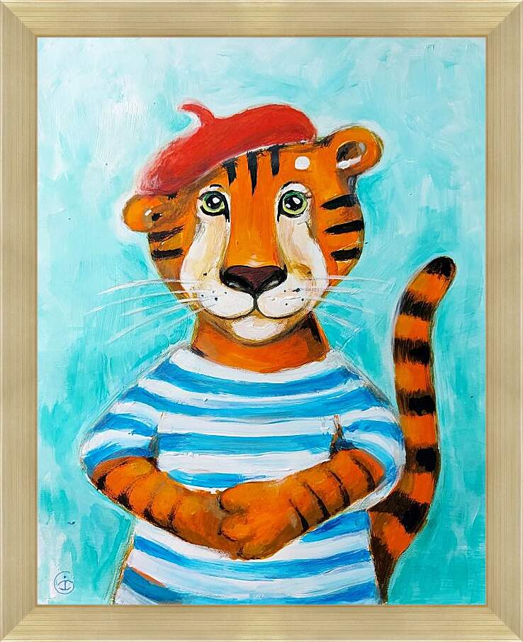 Картина в раме - Тигр
