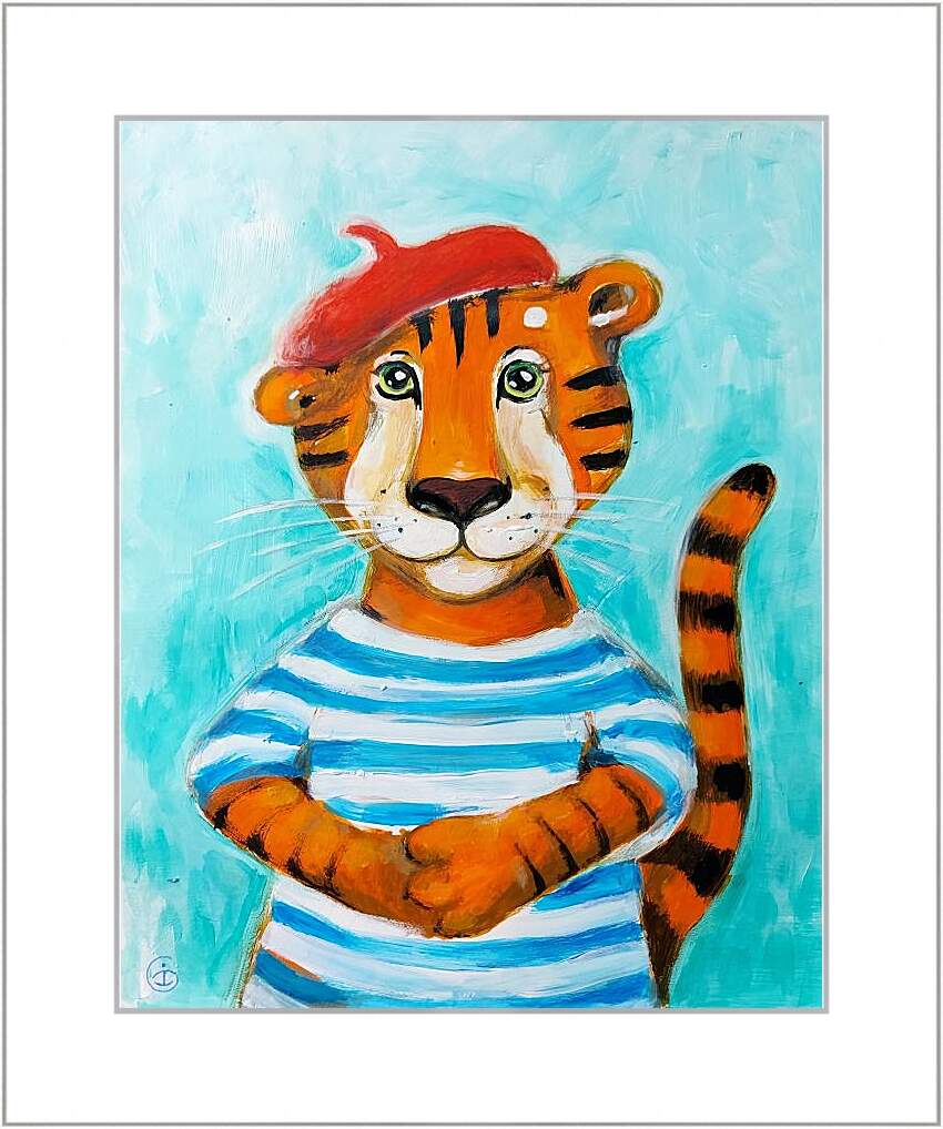 Картина в раме - Тигр