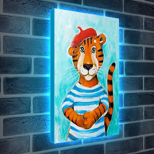 Лайтбокс световая панель - Тигр