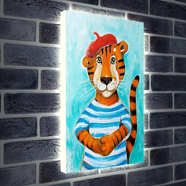 Лайтбокс световая панель - Тигр
