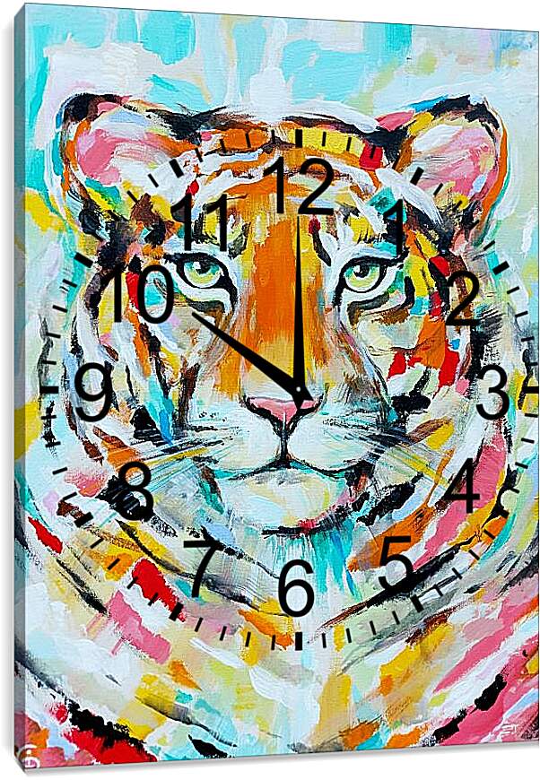 Часы картина - Тигр 1