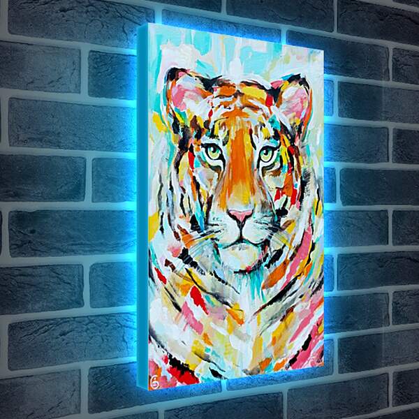 Лайтбокс световая панель - Тигр 1
