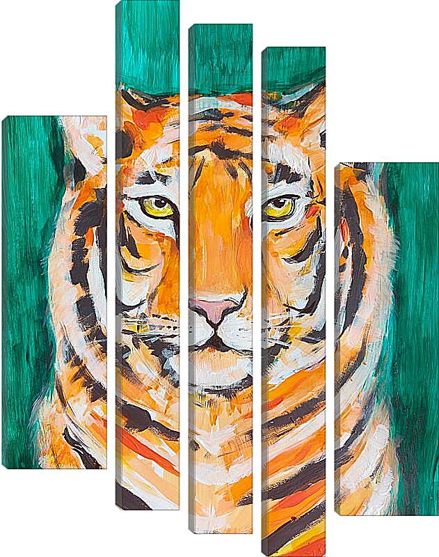 Модульная картина - Тигр 2