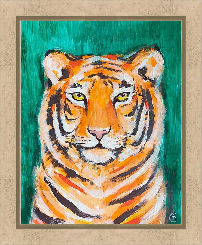 Картина в раме - Тигр 2
