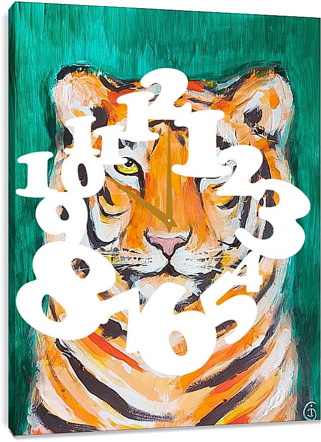 Часы картина - Тигр 2