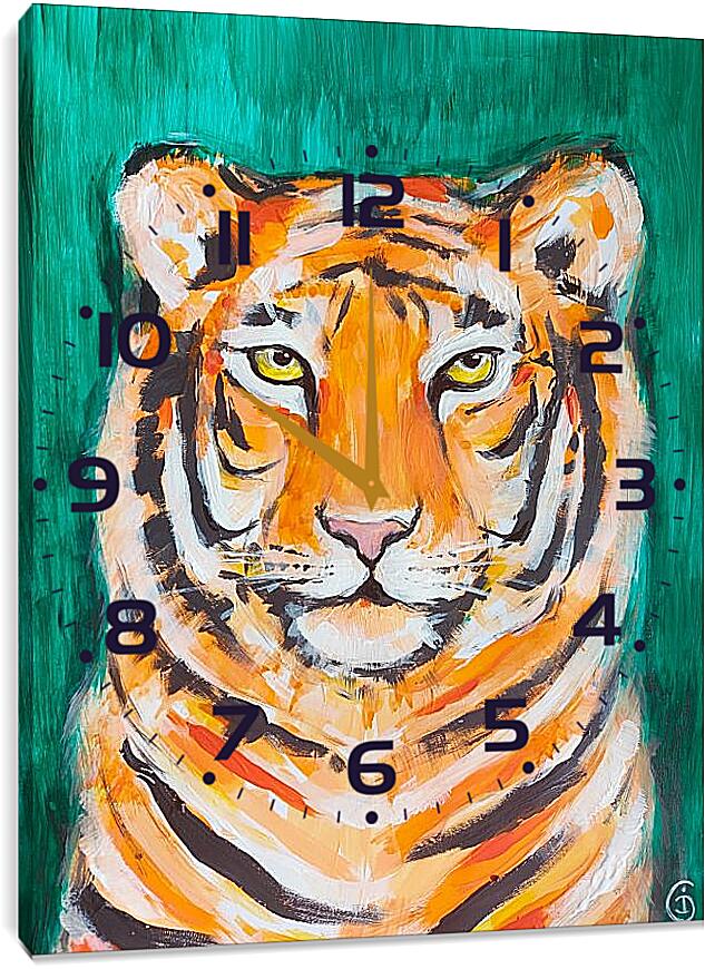 Часы картина - Тигр 2