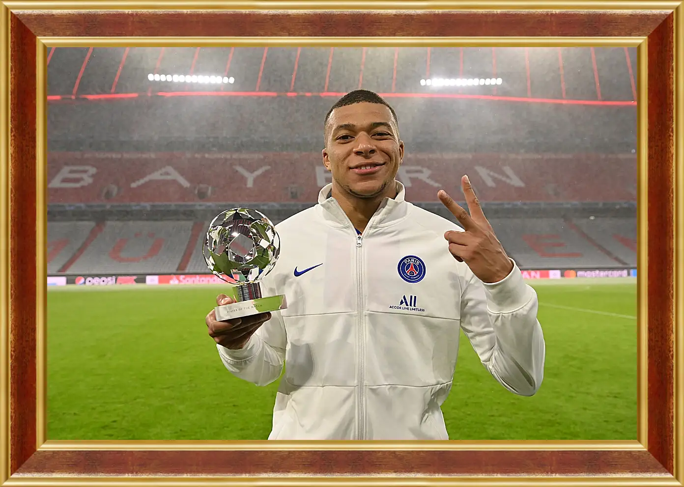 Картина в раме - Килиан Мбаппе. Kylian Mbappé