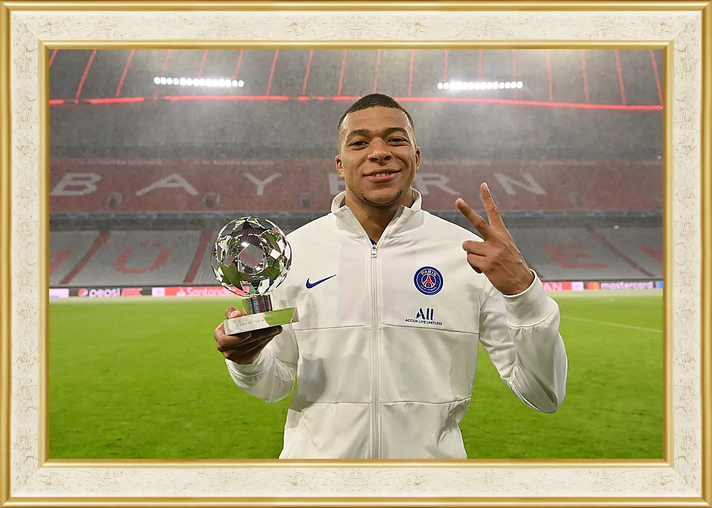 Картина в раме - Килиан Мбаппе. Kylian Mbappé