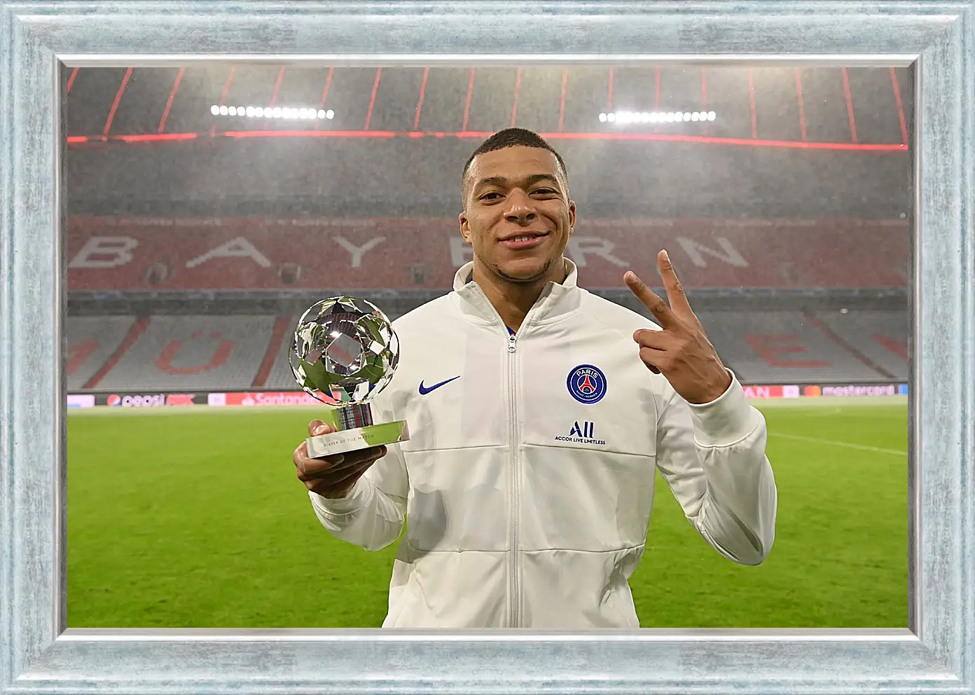 Картина в раме - Килиан Мбаппе. Kylian Mbappé