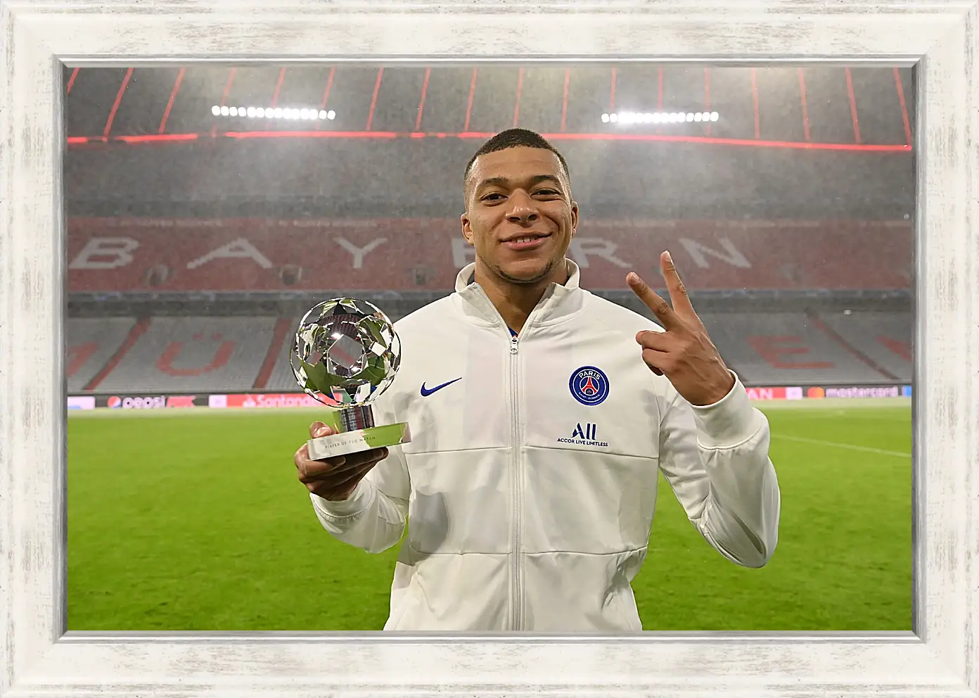 Картина в раме - Килиан Мбаппе. Kylian Mbappé