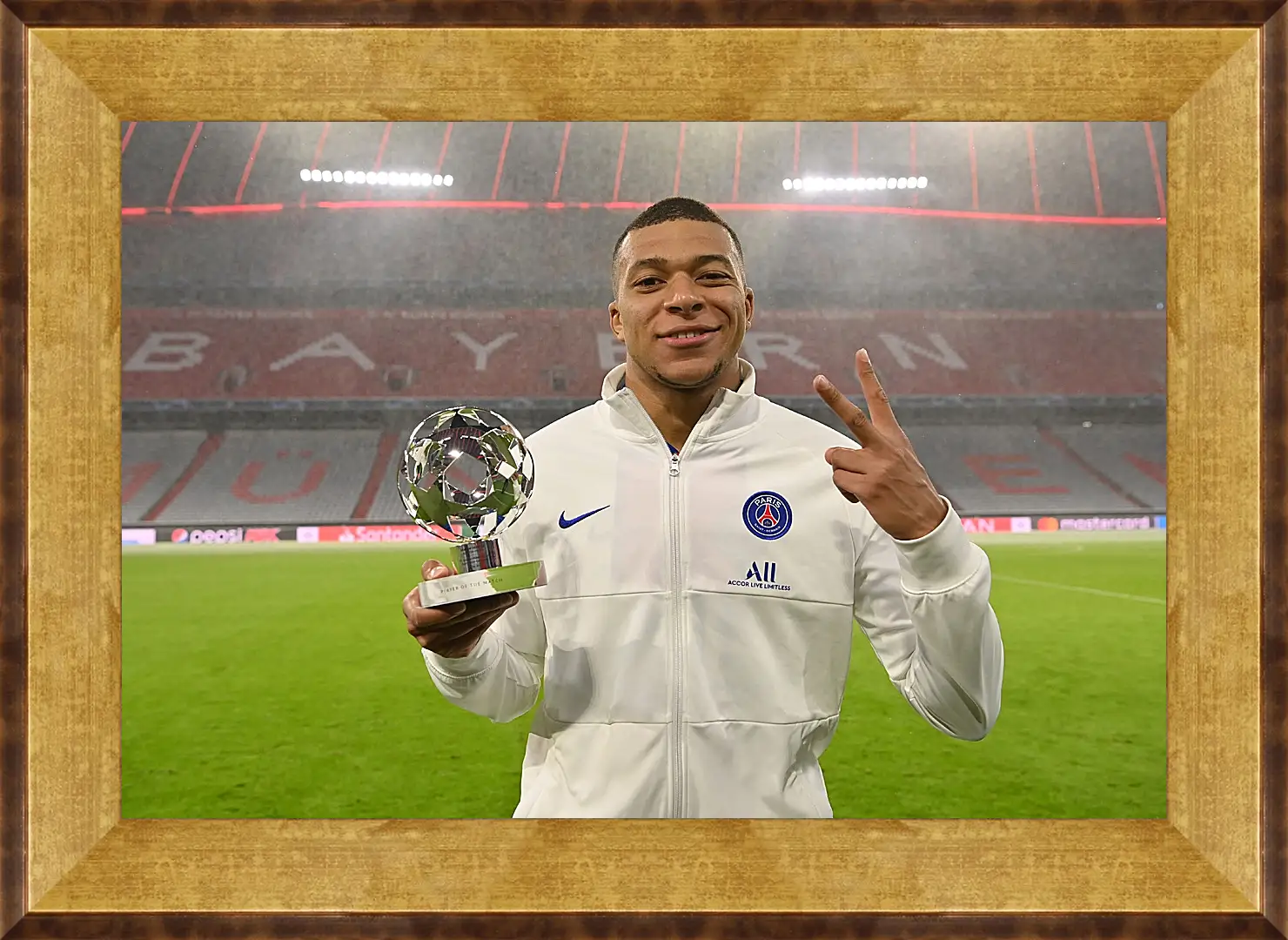 Картина в раме - Килиан Мбаппе. Kylian Mbappé