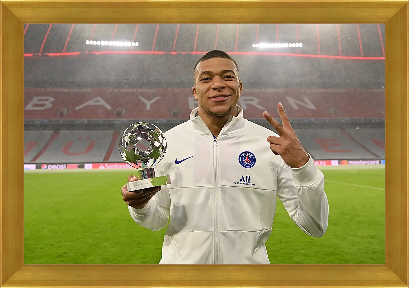 Картина в раме - Килиан Мбаппе. Kylian Mbappé