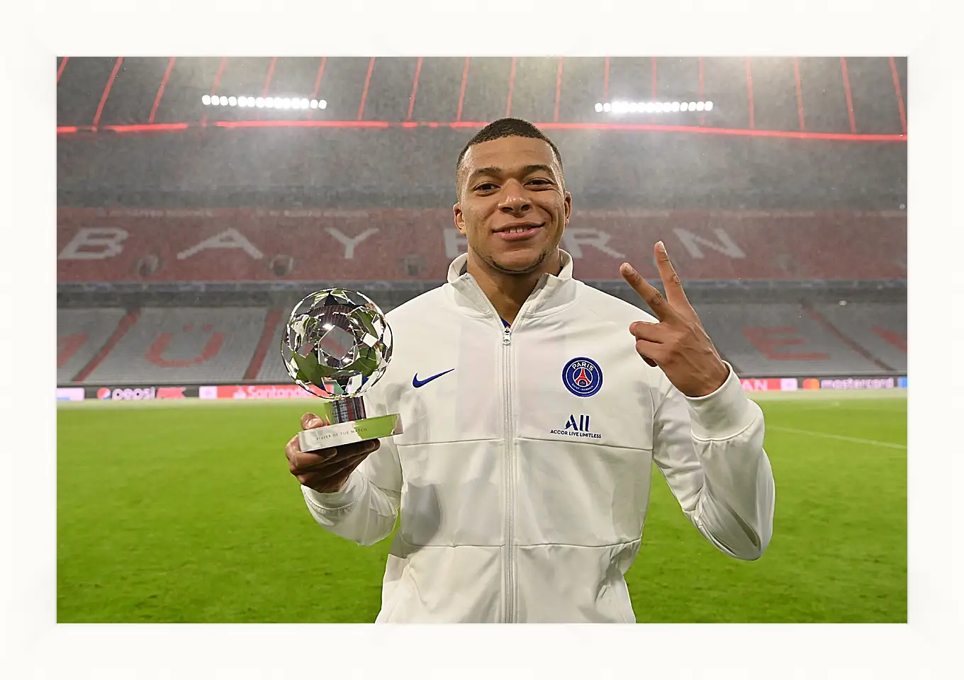 Картина в раме - Килиан Мбаппе. Kylian Mbappé