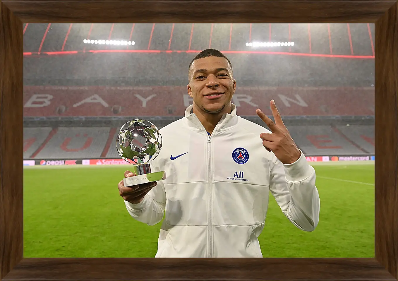 Картина в раме - Килиан Мбаппе. Kylian Mbappé