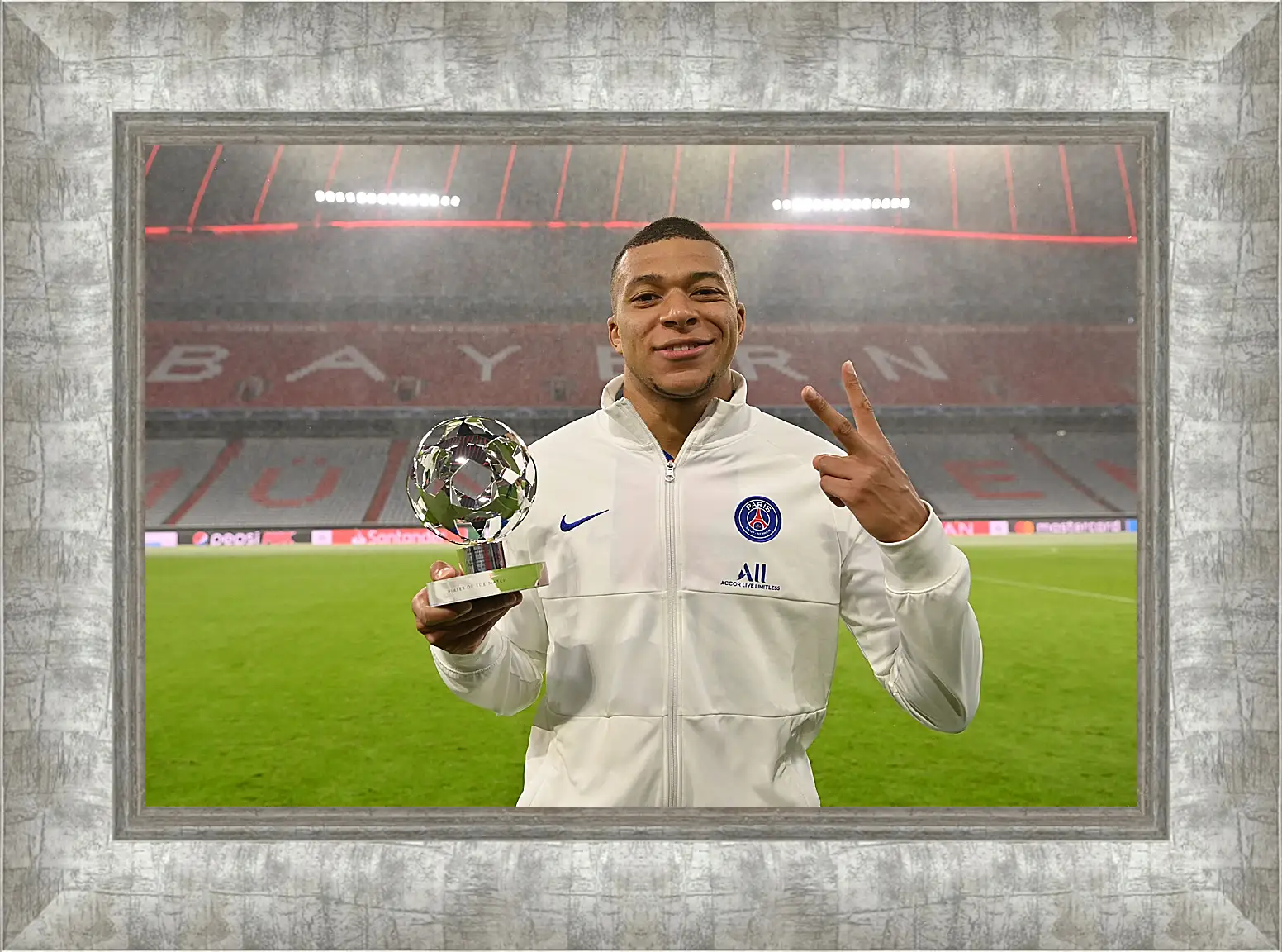 Картина в раме - Килиан Мбаппе. Kylian Mbappé