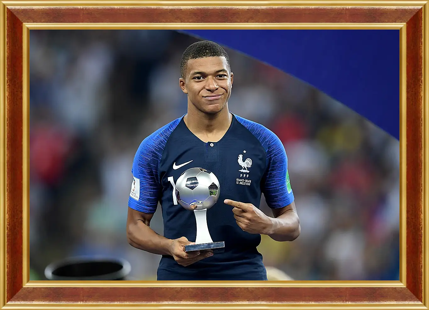 Картина в раме - Килиан Мбаппе. Kylian Mbappé