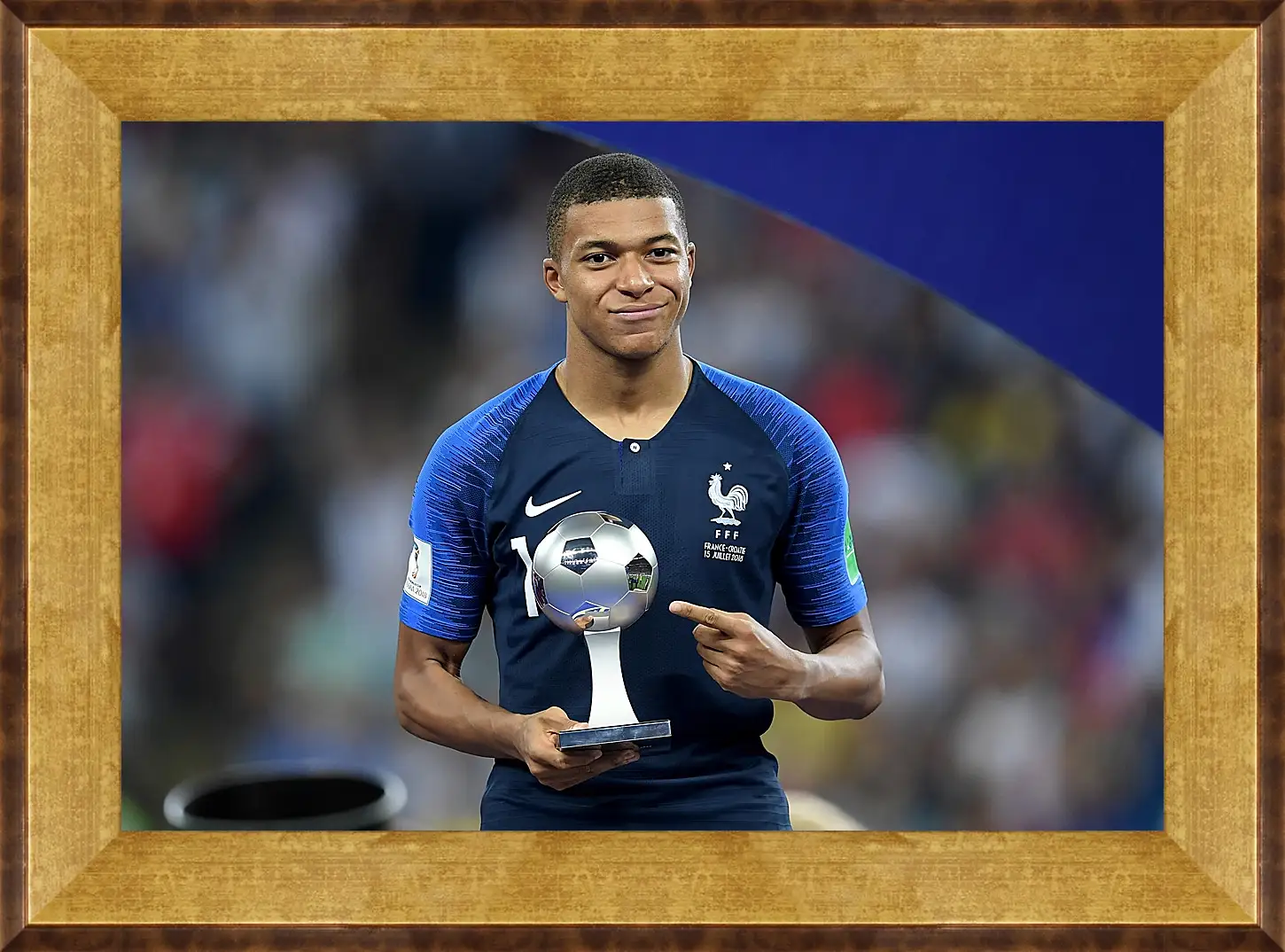 Картина в раме - Килиан Мбаппе. Kylian Mbappé