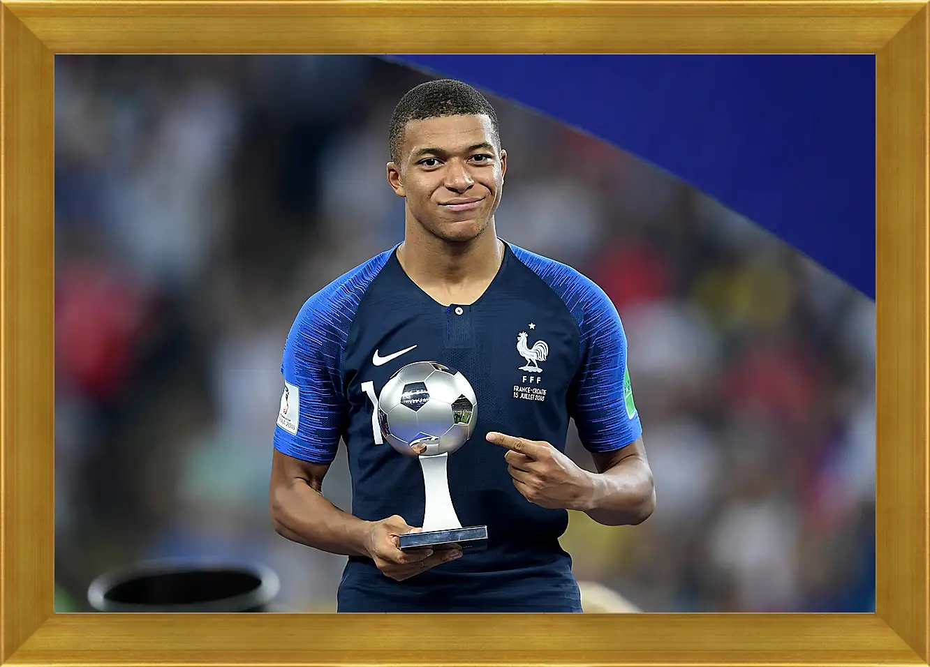 Картина в раме - Килиан Мбаппе. Kylian Mbappé