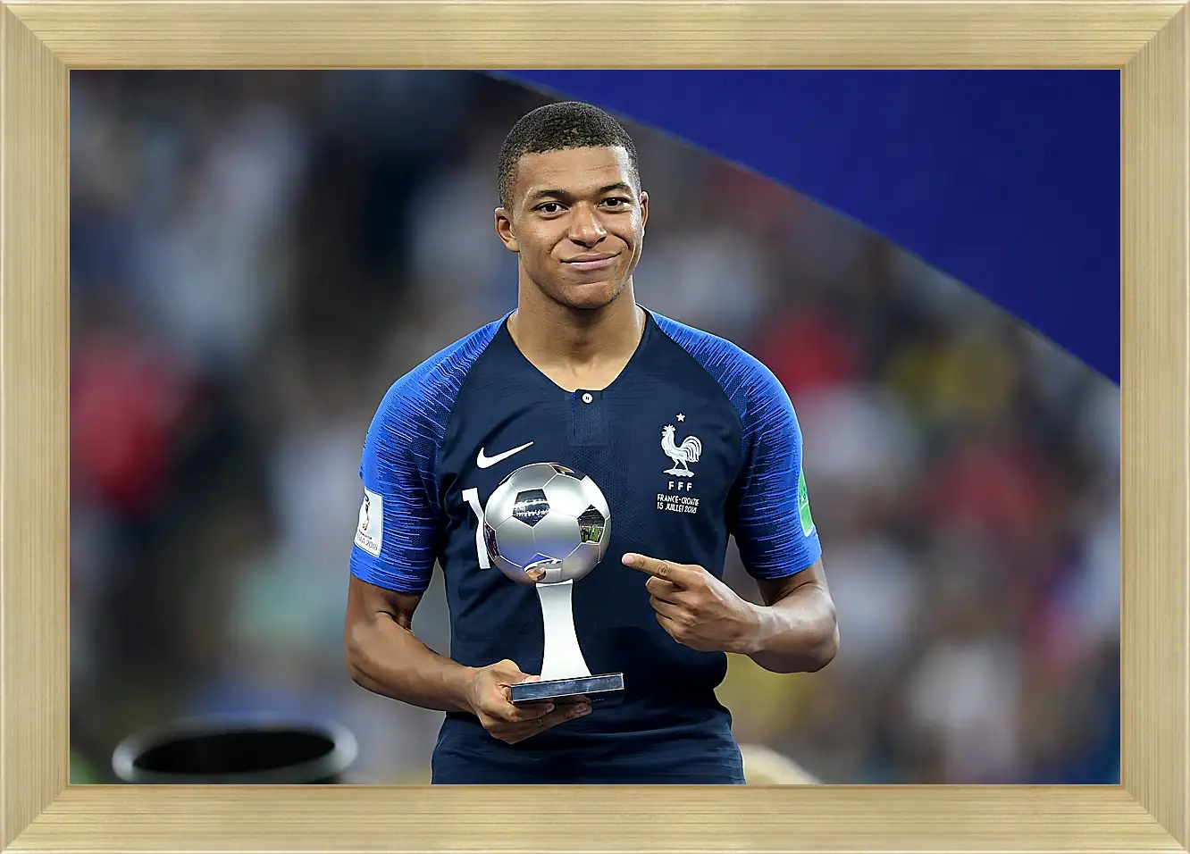 Картина в раме - Килиан Мбаппе. Kylian Mbappé