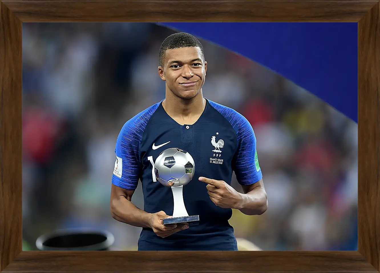 Картина в раме - Килиан Мбаппе. Kylian Mbappé