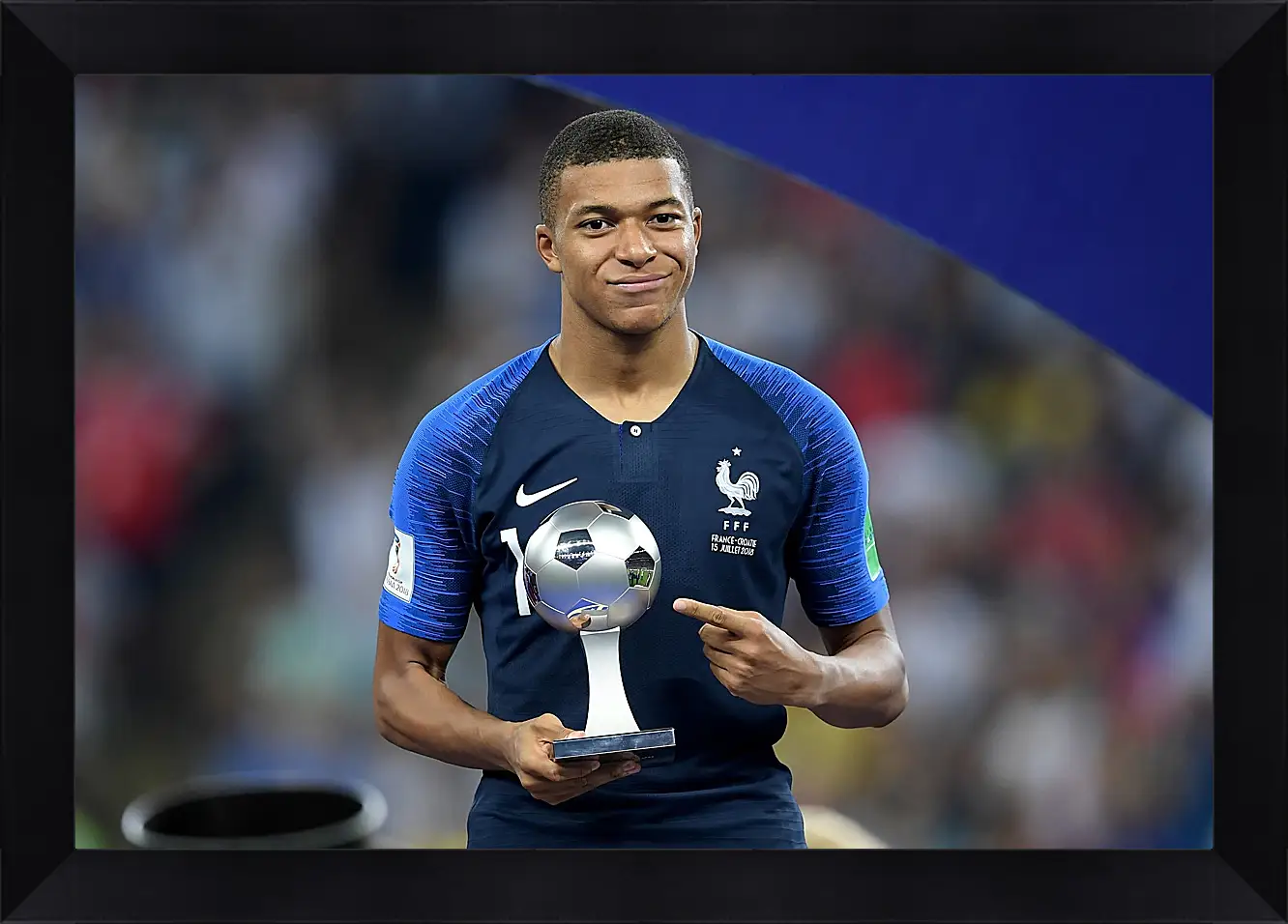 Картина в раме - Килиан Мбаппе. Kylian Mbappé