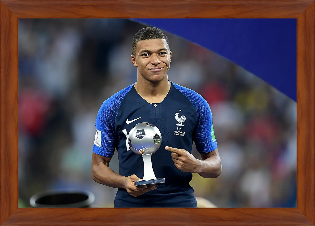 Картина в раме - Килиан Мбаппе. Kylian Mbappé