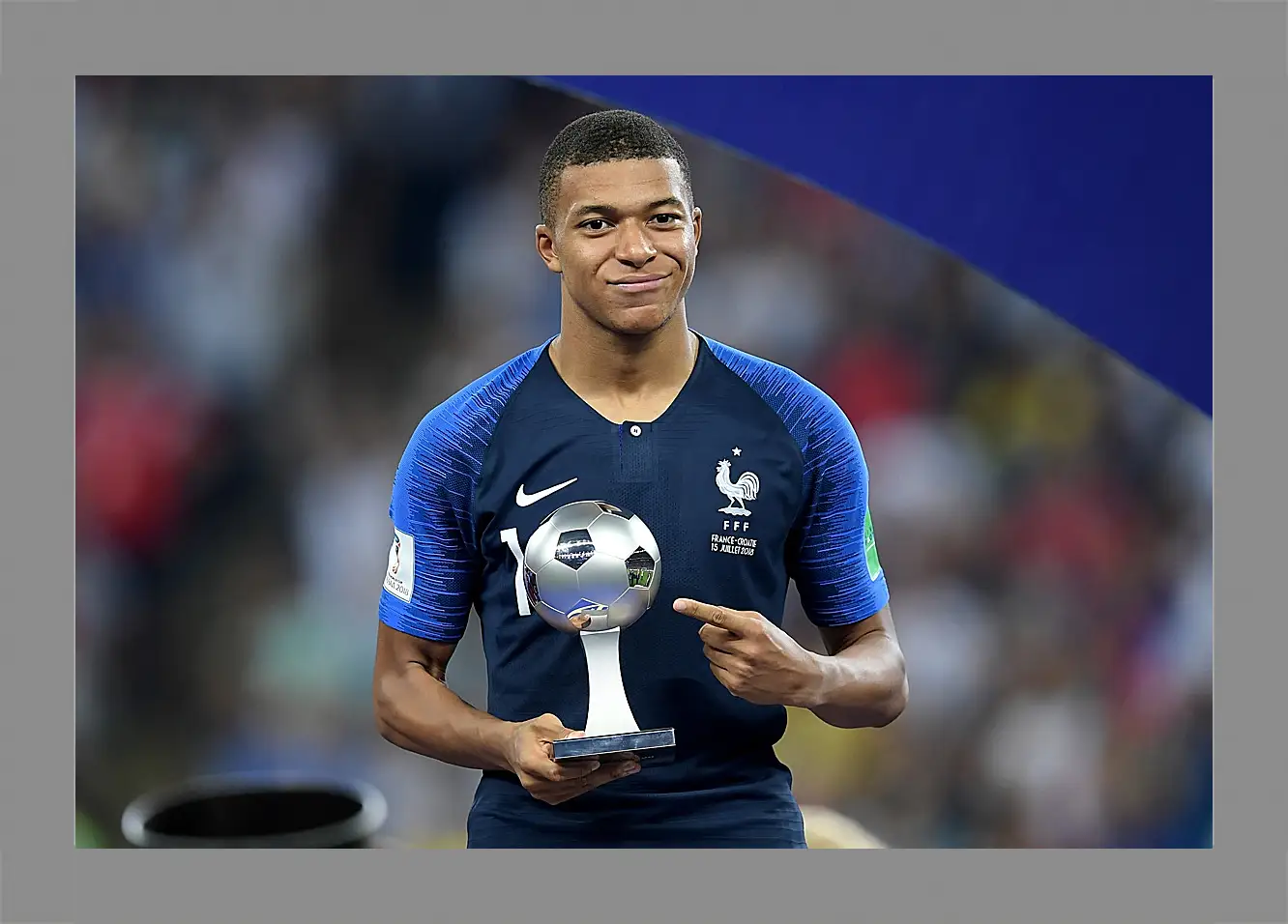 Картина в раме - Килиан Мбаппе. Kylian Mbappé