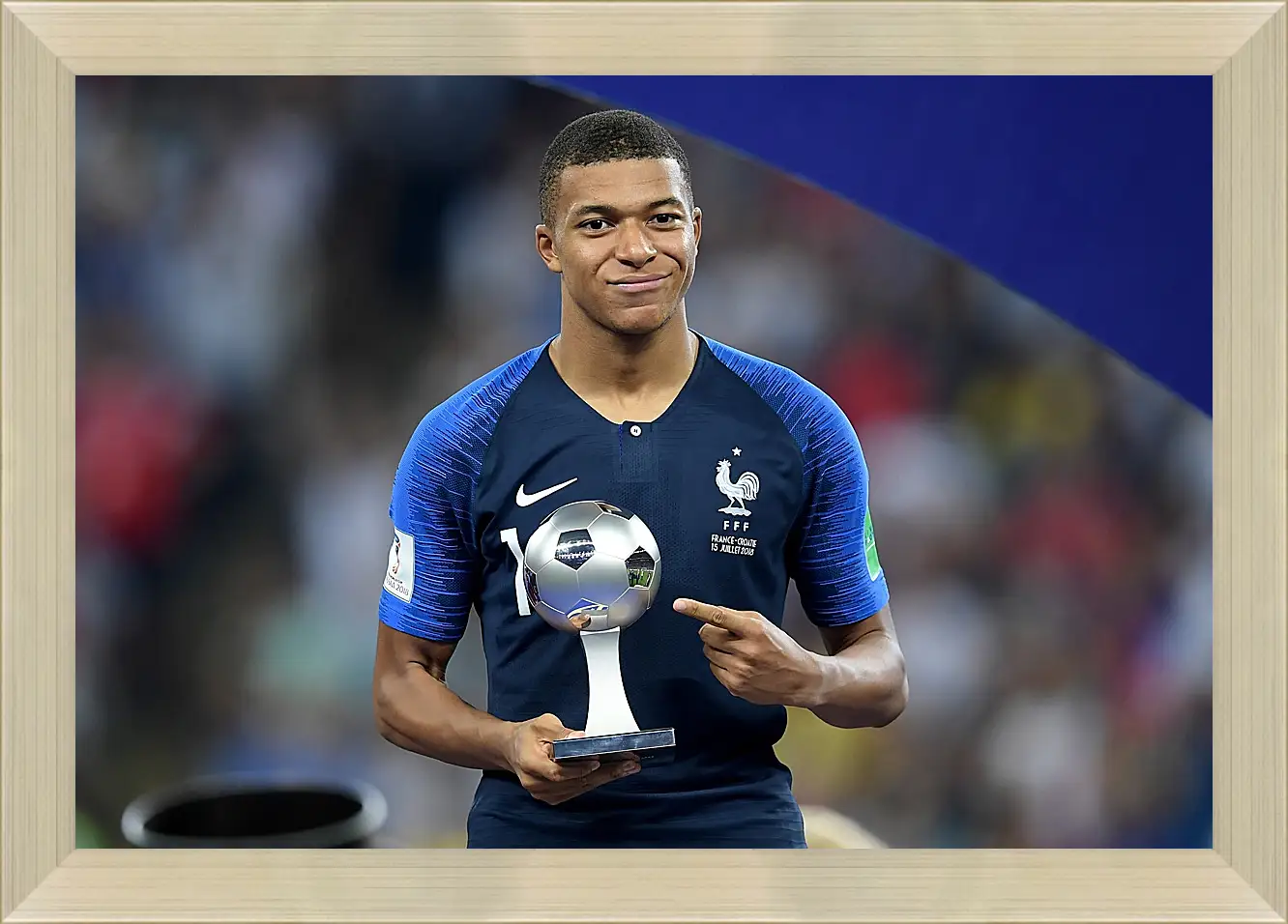 Картина в раме - Килиан Мбаппе. Kylian Mbappé