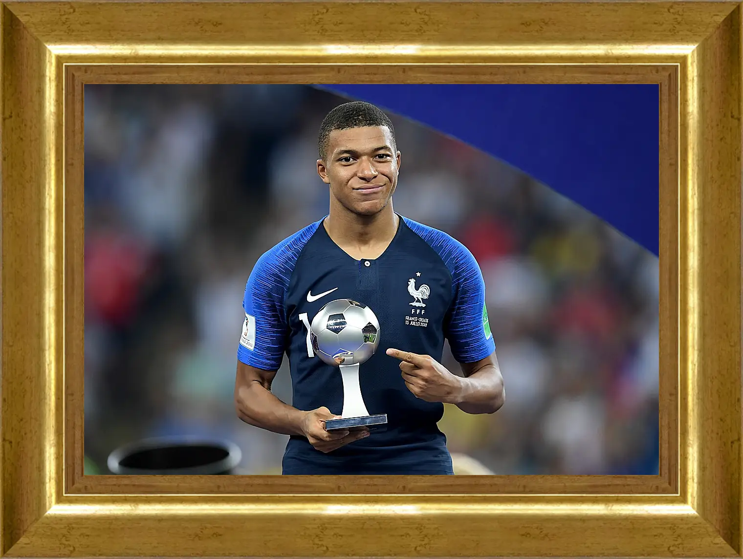 Картина в раме - Килиан Мбаппе. Kylian Mbappé