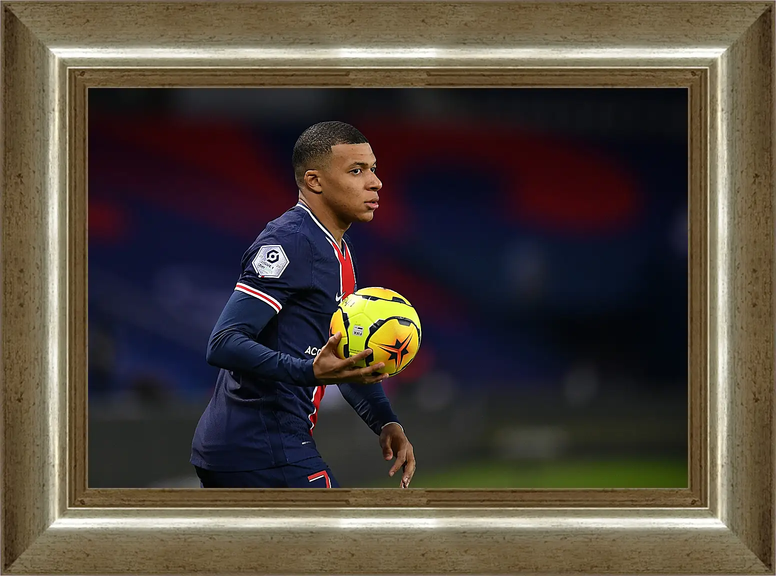 Картина в раме - Килиан Мбаппе. Kylian Mbappé